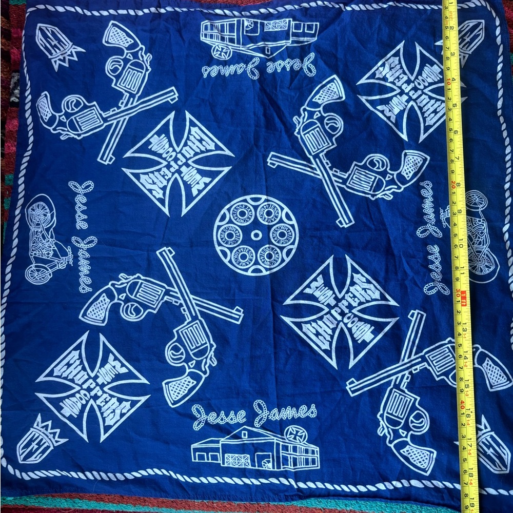 West Coast Choppers Blue Bandana.